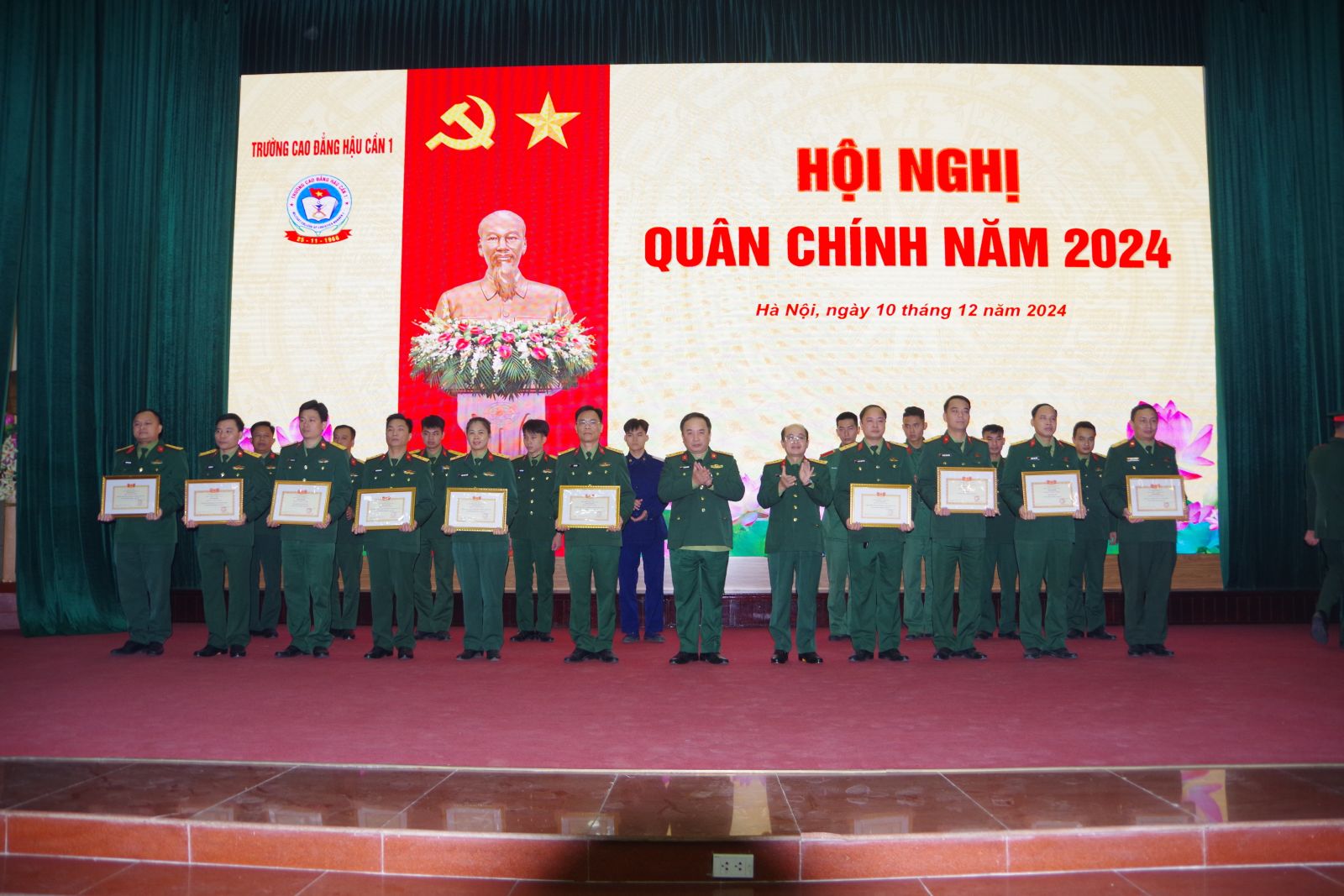 TRƯỜNG CAO ĐẲNG HẬU CẦN 1 TỔ CHỨC HỘI NGHỊ QUÂN CHÍNH NĂM 2024