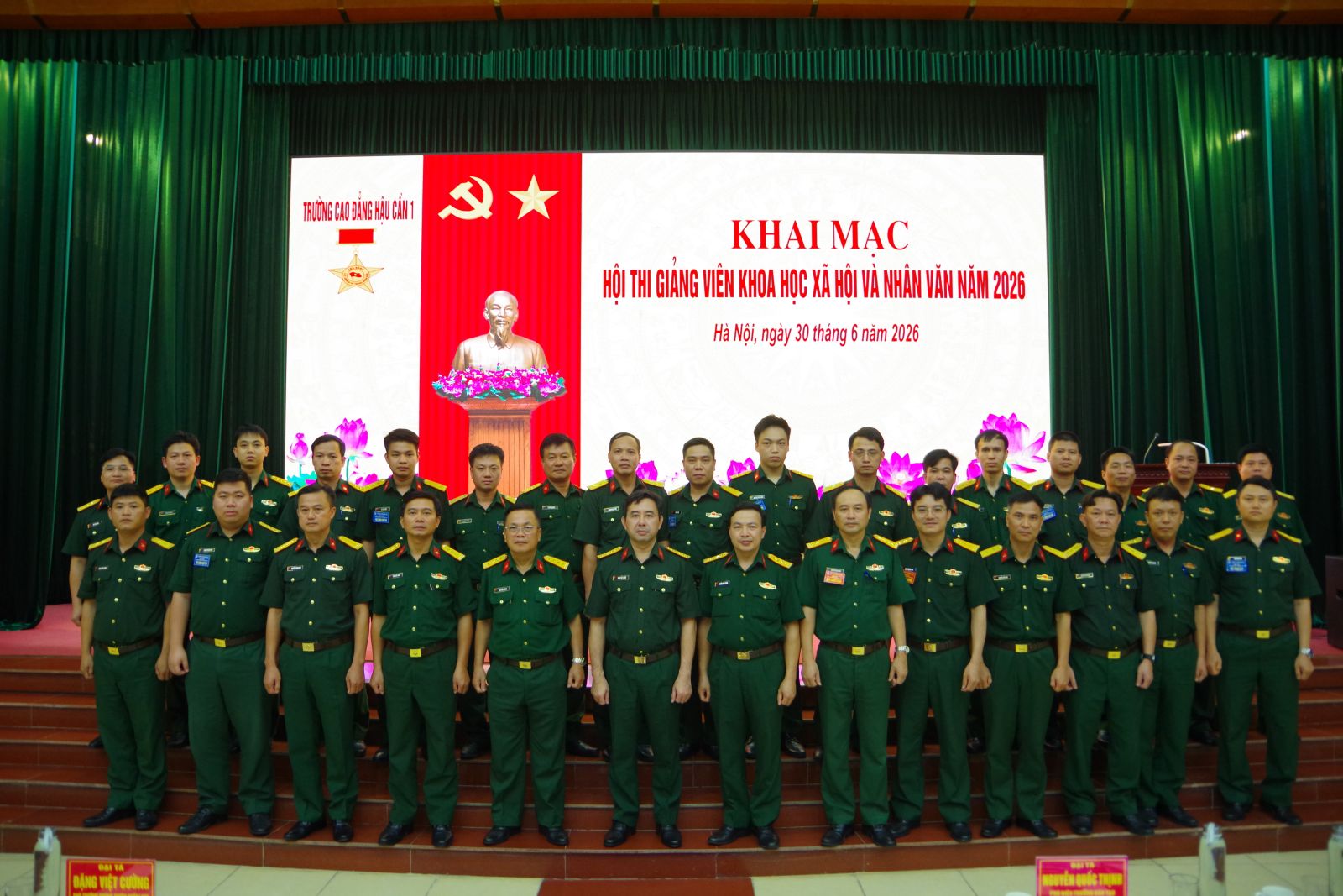 TRƯỜNG CAO ĐẲNG HẬU CẦN 1 KHAI MẠC HỘI THI GIẢNG VIÊN KHOA HỌC XÃ HỘI VÀ NHÂN VĂN NĂM 2026