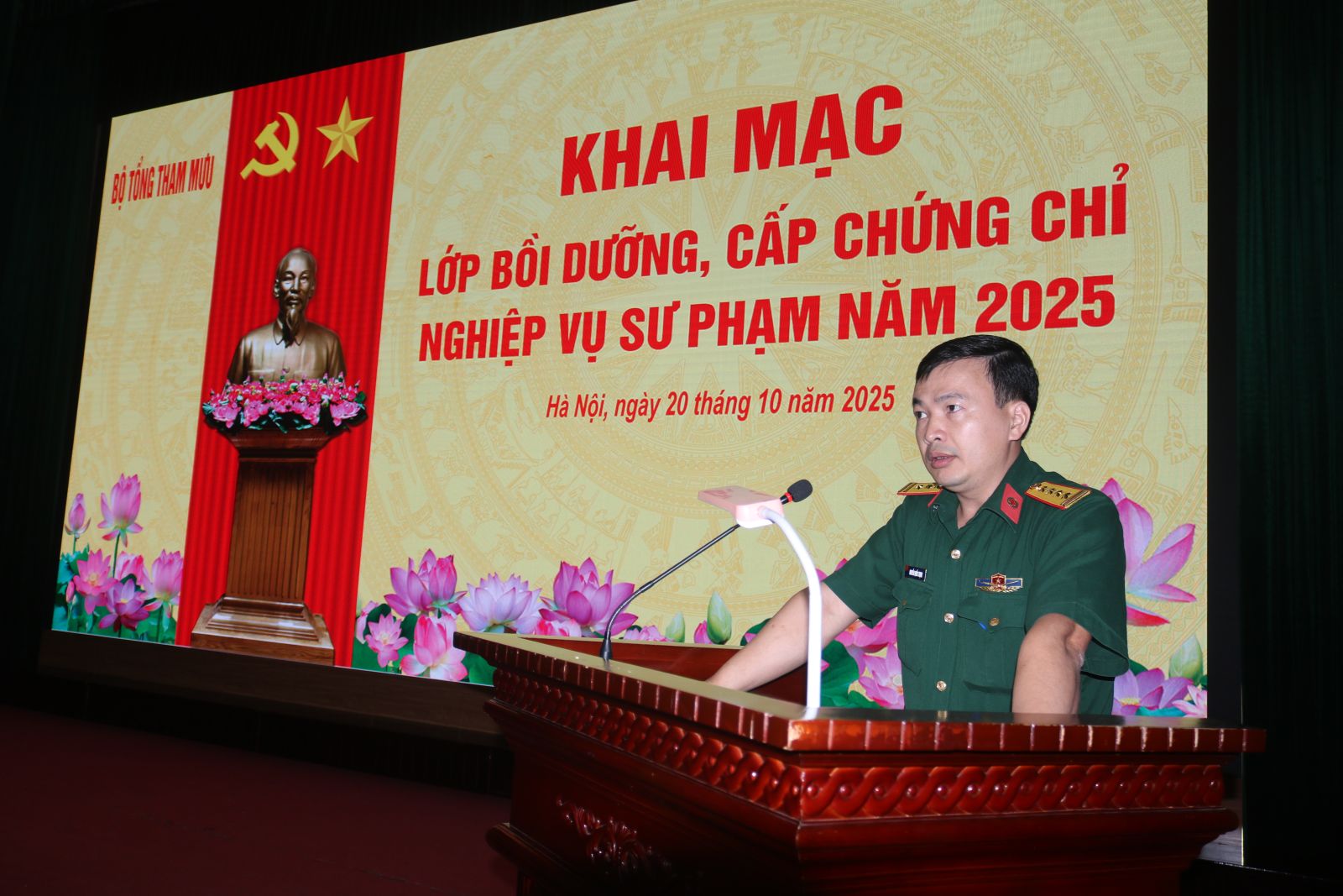 TRƯỜNG CAO ĐẲNG HẬU CẦN 1 KHAI MẠC  LỚP BỒI DƯỠNG CẤP CHỨNG CHỈ NGHIỆP VỤ SƯ PHẠM NĂM 2025