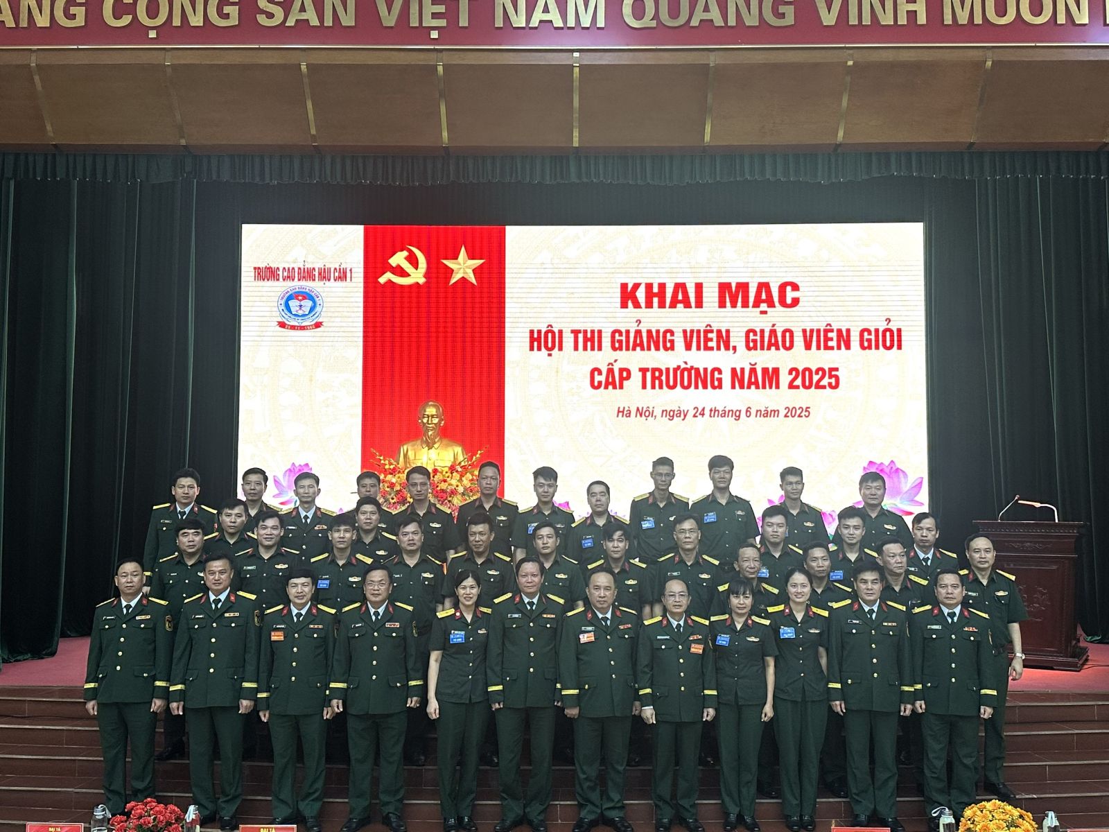 TRƯỜNG CAO ĐẲNG HẬU CẦN 1 KHAI MẠC HỘI THI GIẢNG VIÊN, GIÁO VIÊN GIỎI CẤP TRƯỜNG NĂM 2025