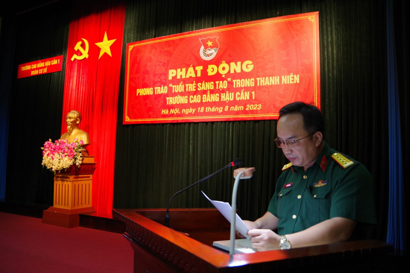 Phát động phong trào "Tuổi trẻ sáng tạo" trong thanh niên Trường Cao đẳng Hậu cần 1